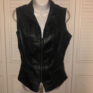 Leather vest